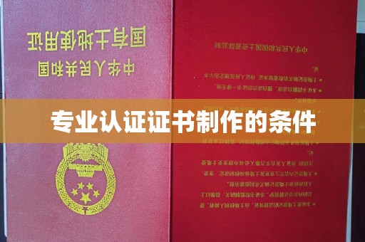 金寨专业认证证书制作的条件