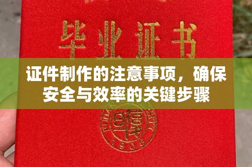 金寨证件制作的注意事项，确保安全与效率的关键步骤