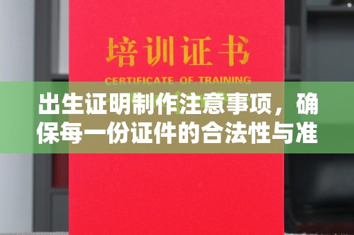 金寨出生证明制作注意事项，确保每一份证件的合法性与准确性