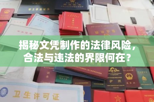 金寨揭秘文凭制作的法律风险，合法与违法的界限何在？