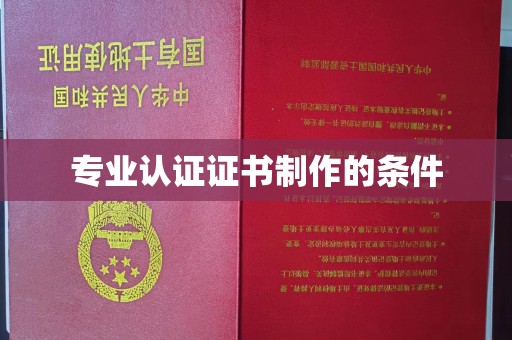 金寨专业认证证书制作的条件