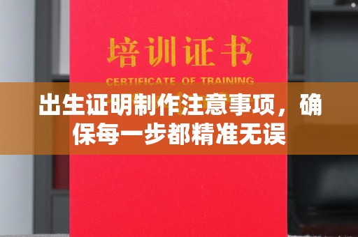 金寨出生证明制作注意事项，确保每一步都精准无误