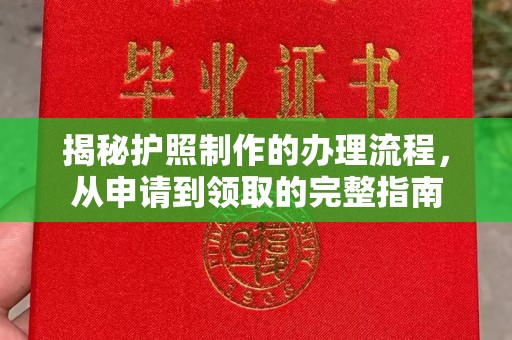 金寨揭秘护照制作的办理流程，从申请到领取的完整指南