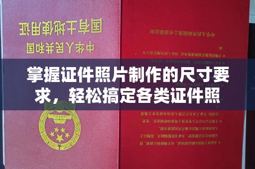 金寨掌握证件照片制作的尺寸要求，轻松搞定各类证件照