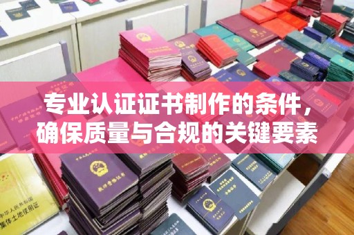 金寨专业认证证书制作的条件，确保质量与合规的关键要素