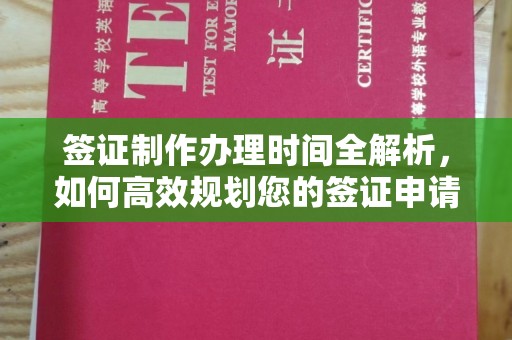 金寨签证制作办理时间全解析，如何高效规划您的签证申请流程